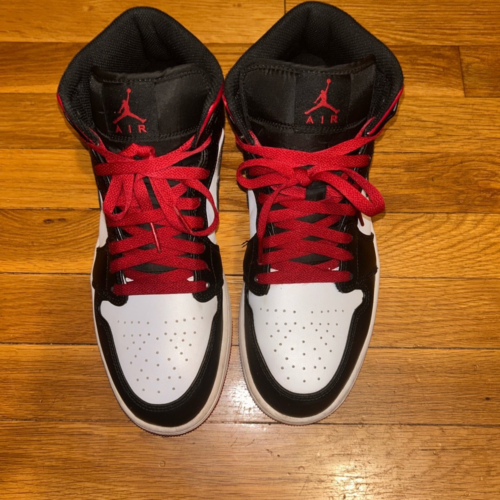 Jordan Red and Black Sneakers
